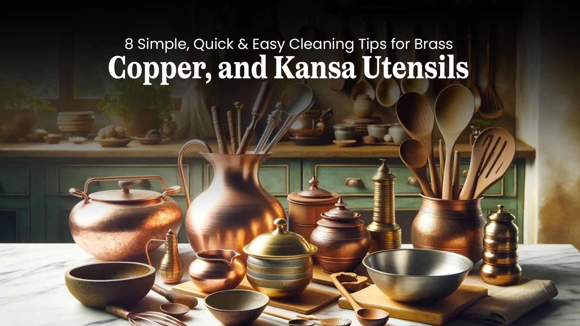 Essential Guide: : Keeping Your Brass, Copper, and Kansa Utensils Clean and Beautiful