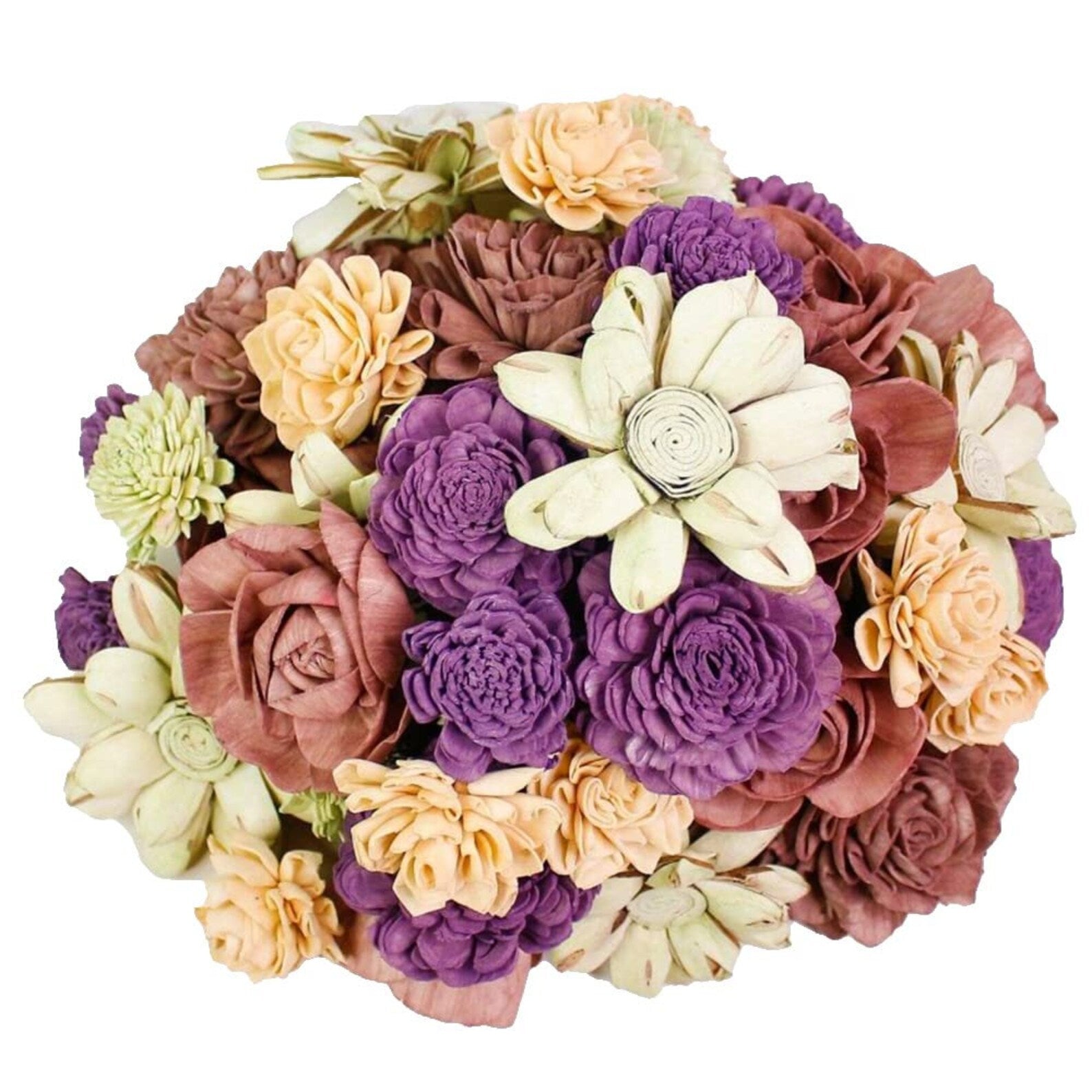 Solawood Flowers Random (With Bark), Artificial Flowers for Decoration Assorted