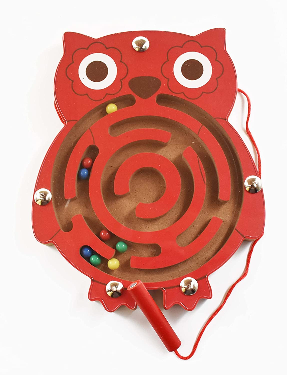 Wooden Maze Toys Round Wooden Labyrinth Maze Toys Brain Teaser Puzzle Game
