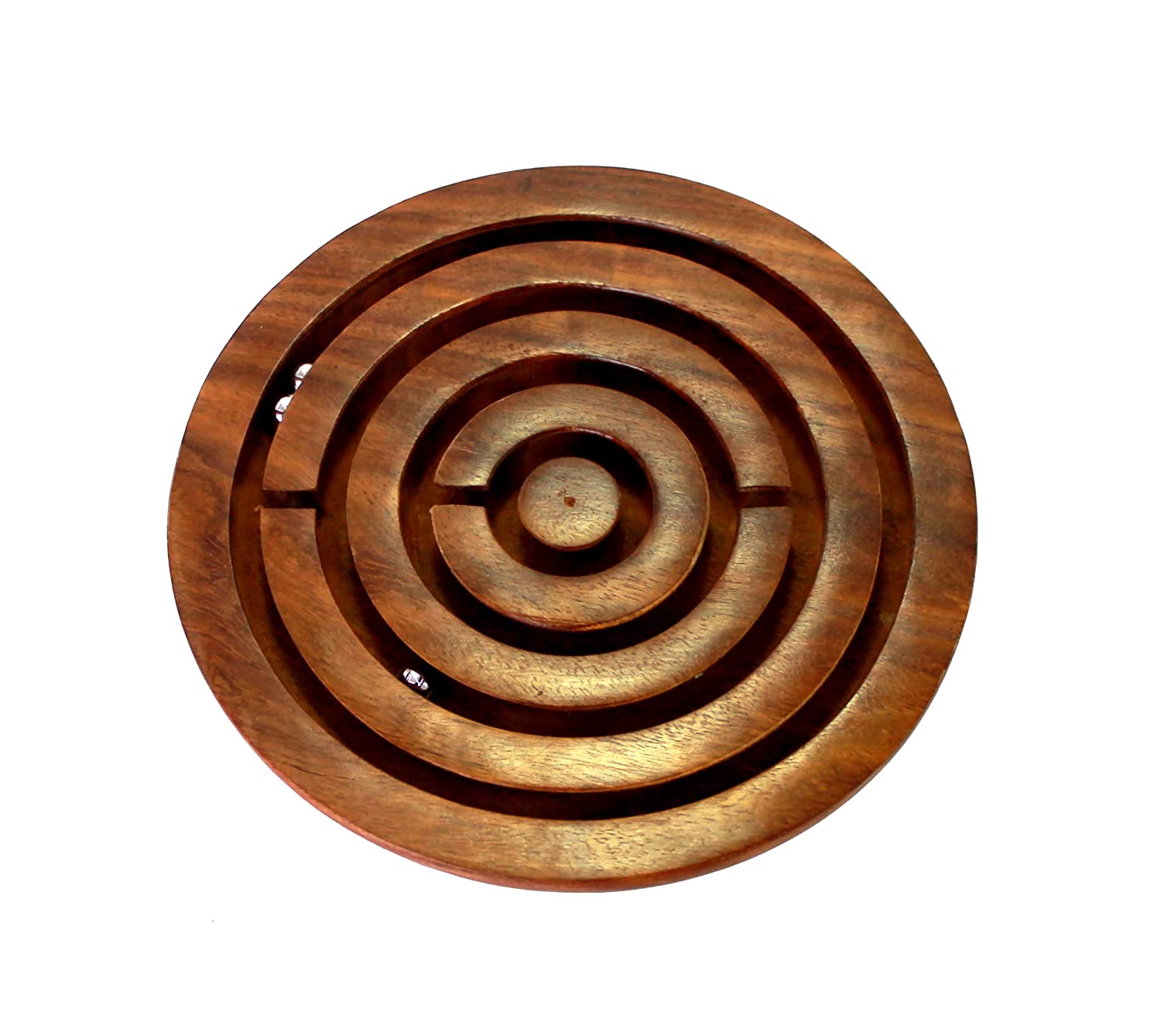 Wooden Labyrinth handmade Board Game Ball in Maze Puzzle