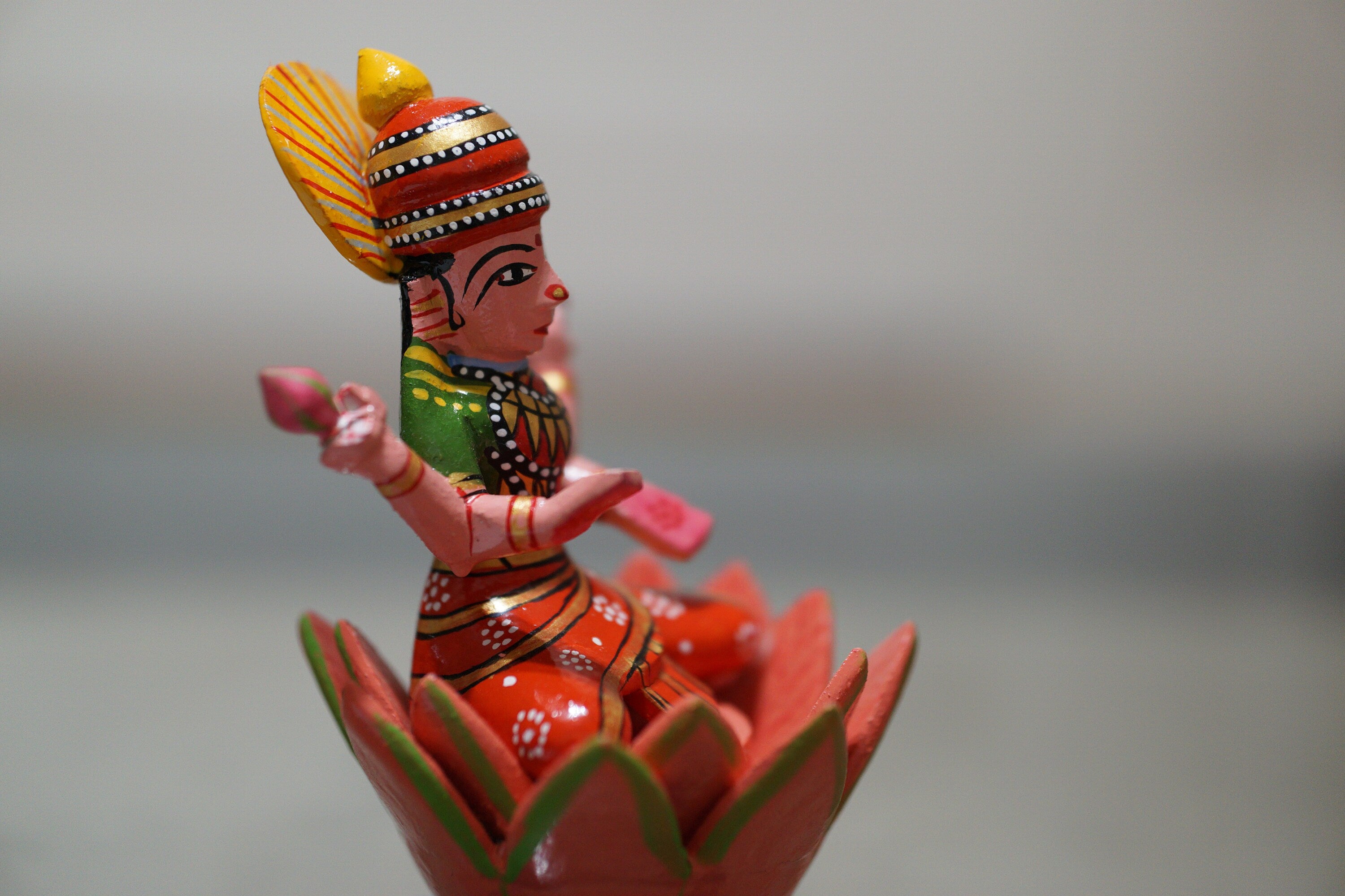 Laxmi Devi Idol with pair of Elephants/ Goddess Lakshmi\