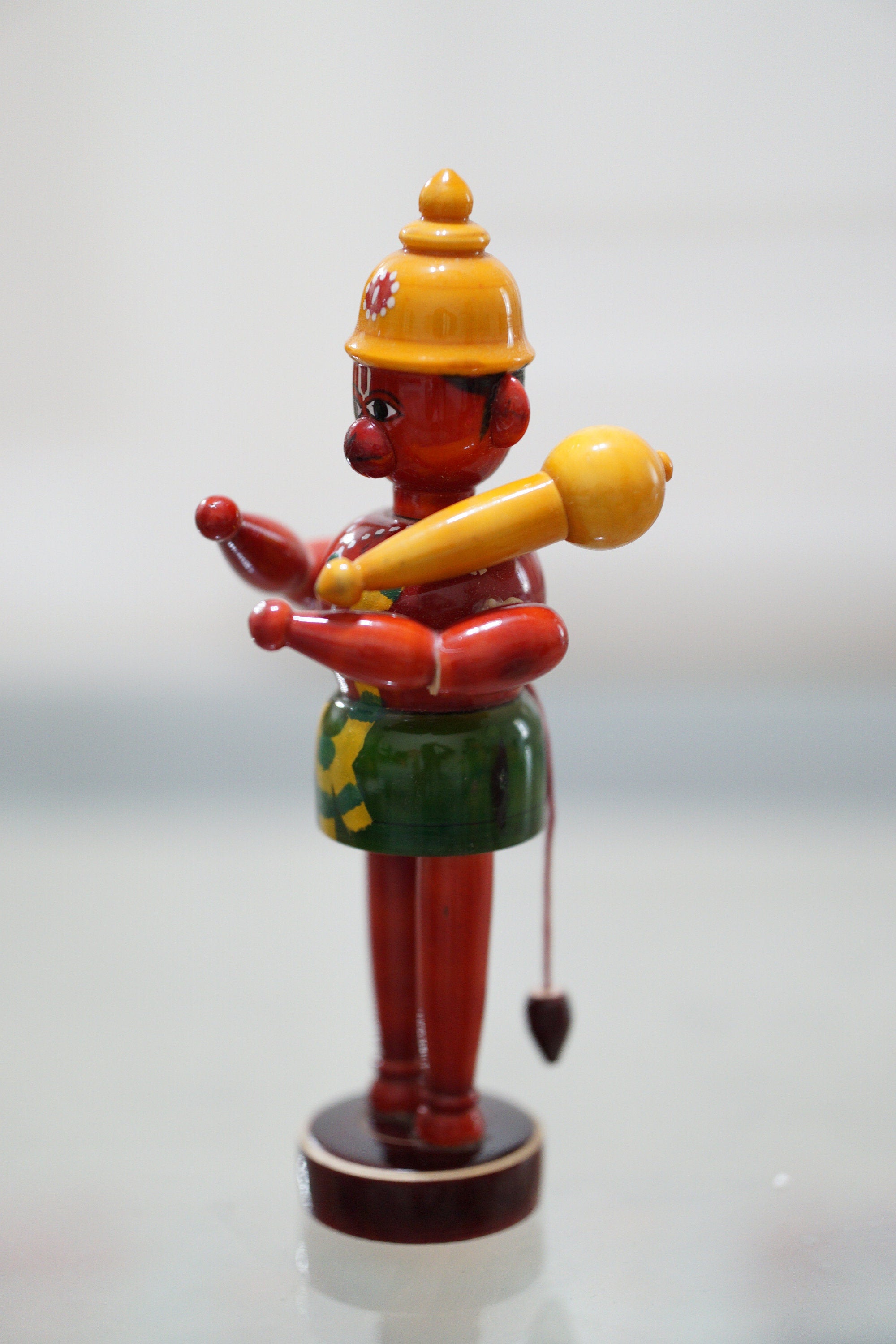 Wooden Hanuma Figurine | Veeranjaneya Figurine