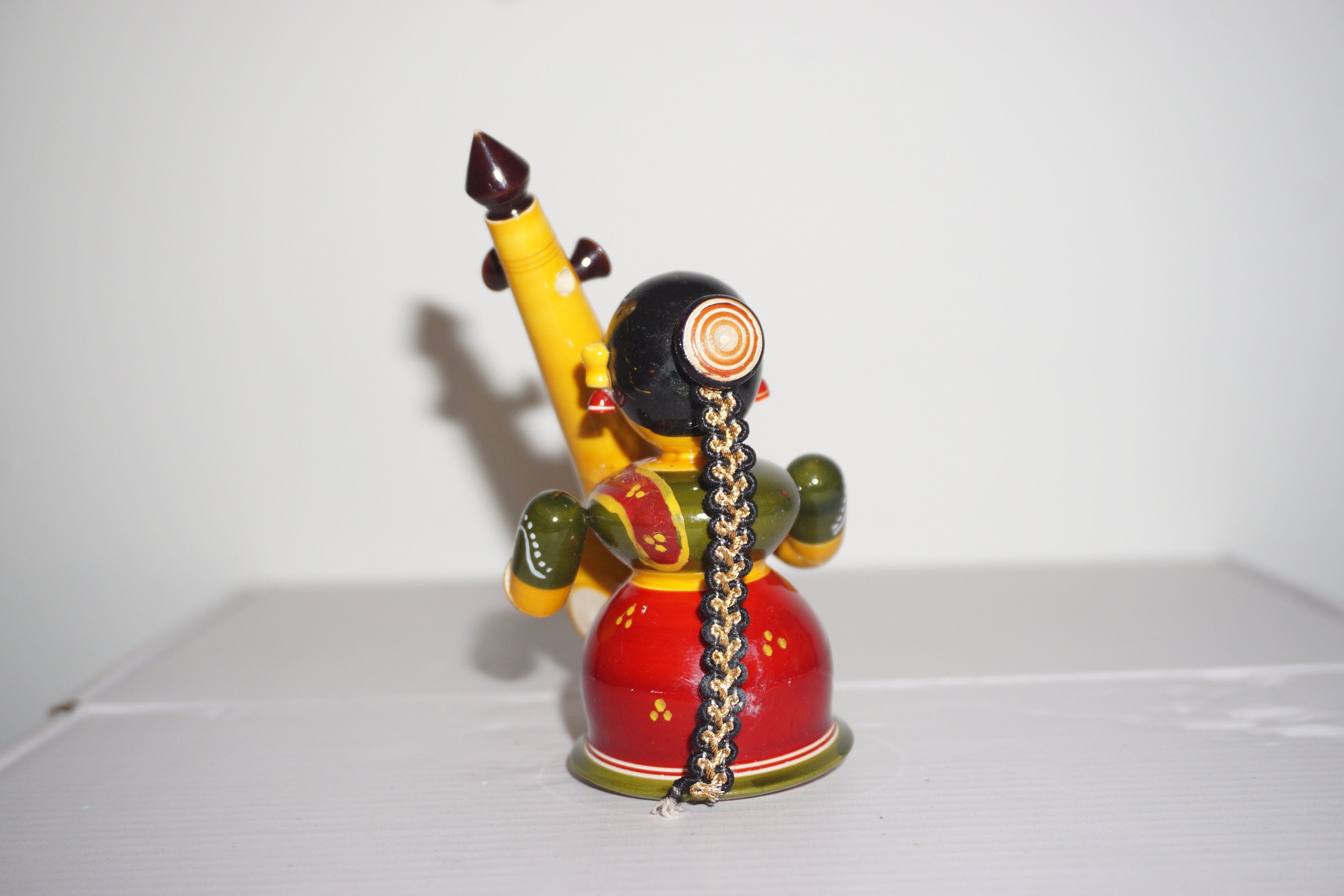 Traditional Lady Figurine with Veena/ Indian Lute