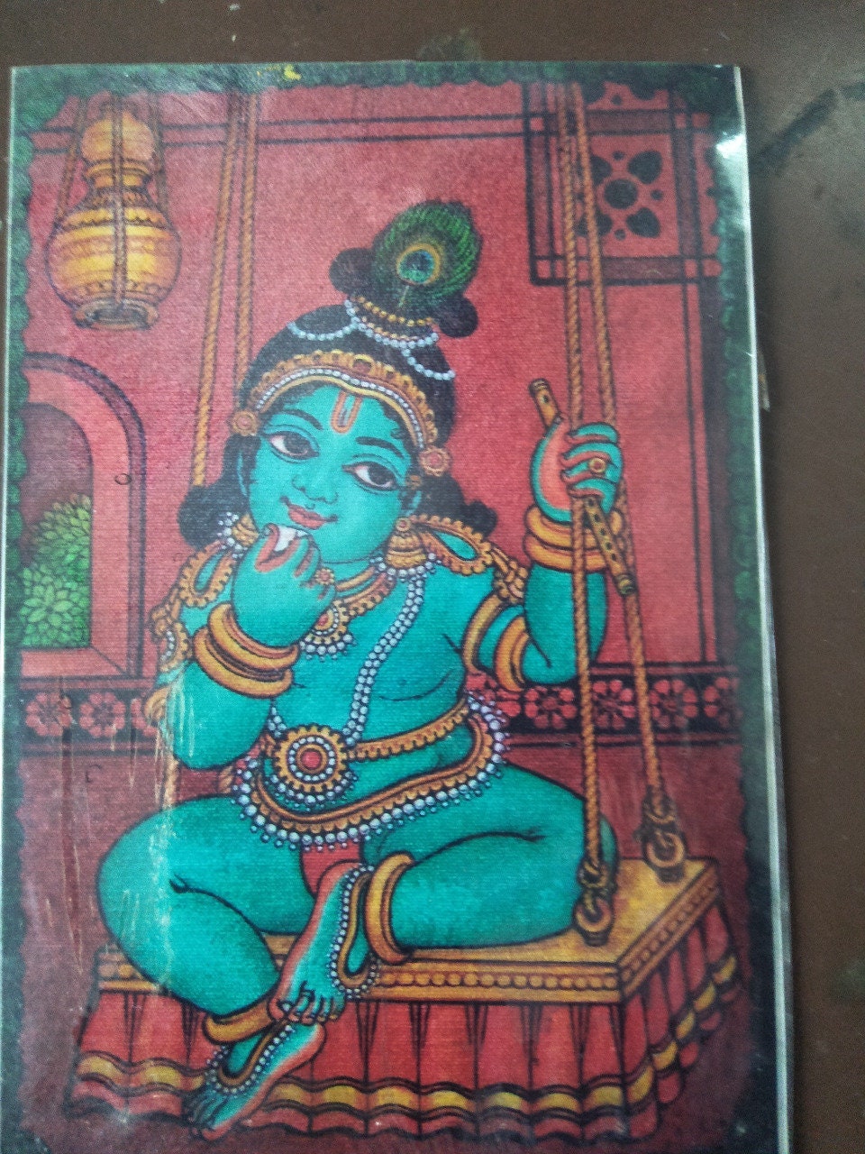 Handmade Customizable Mural Painting of Lord ShriKrishna & his Life Events/ Krishna Leela on Canvas (Made to Order)