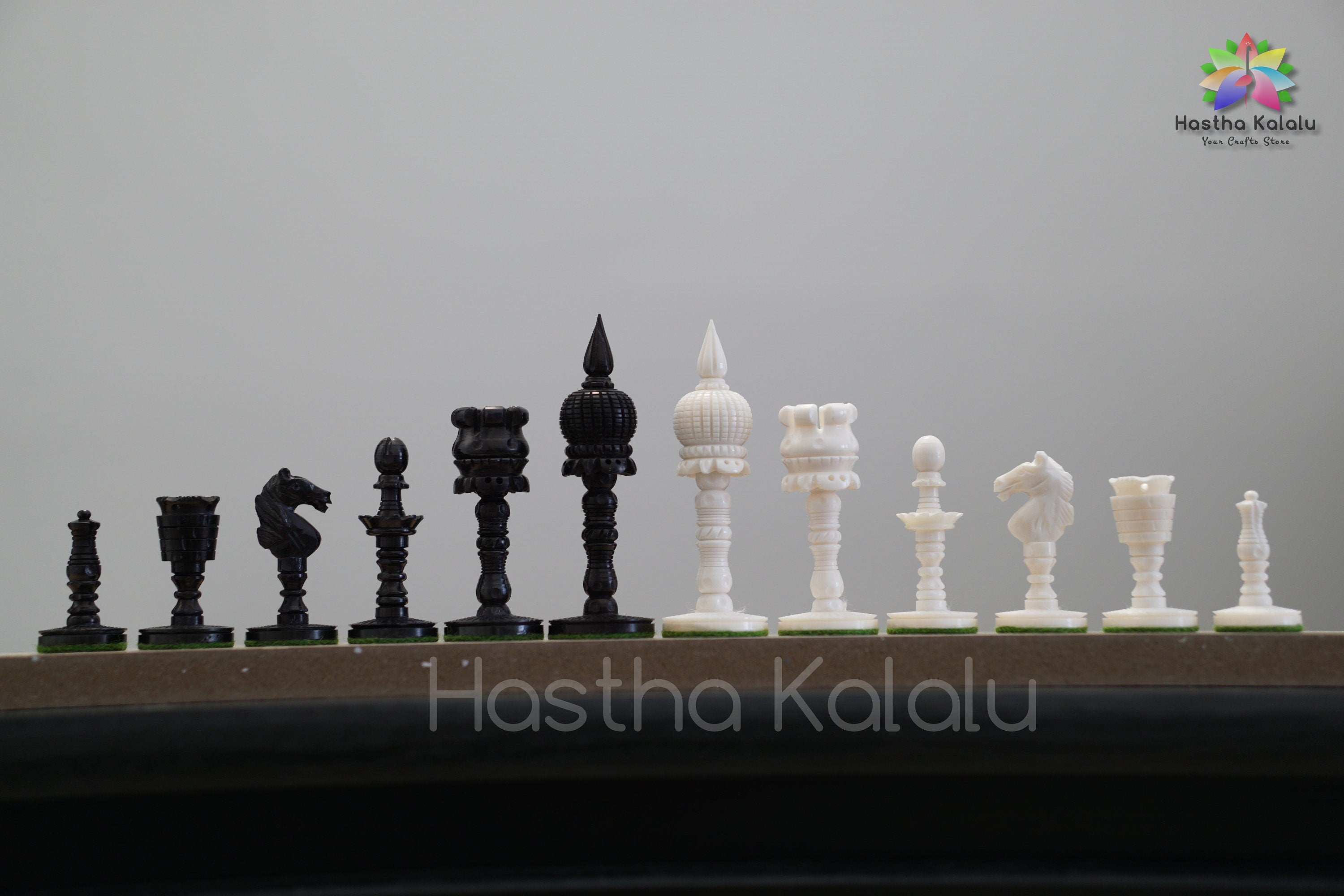 Série anglaise artistique Camel Bone pré-Staunton, jeu d'échecs vintage de collectionneur d'échecs