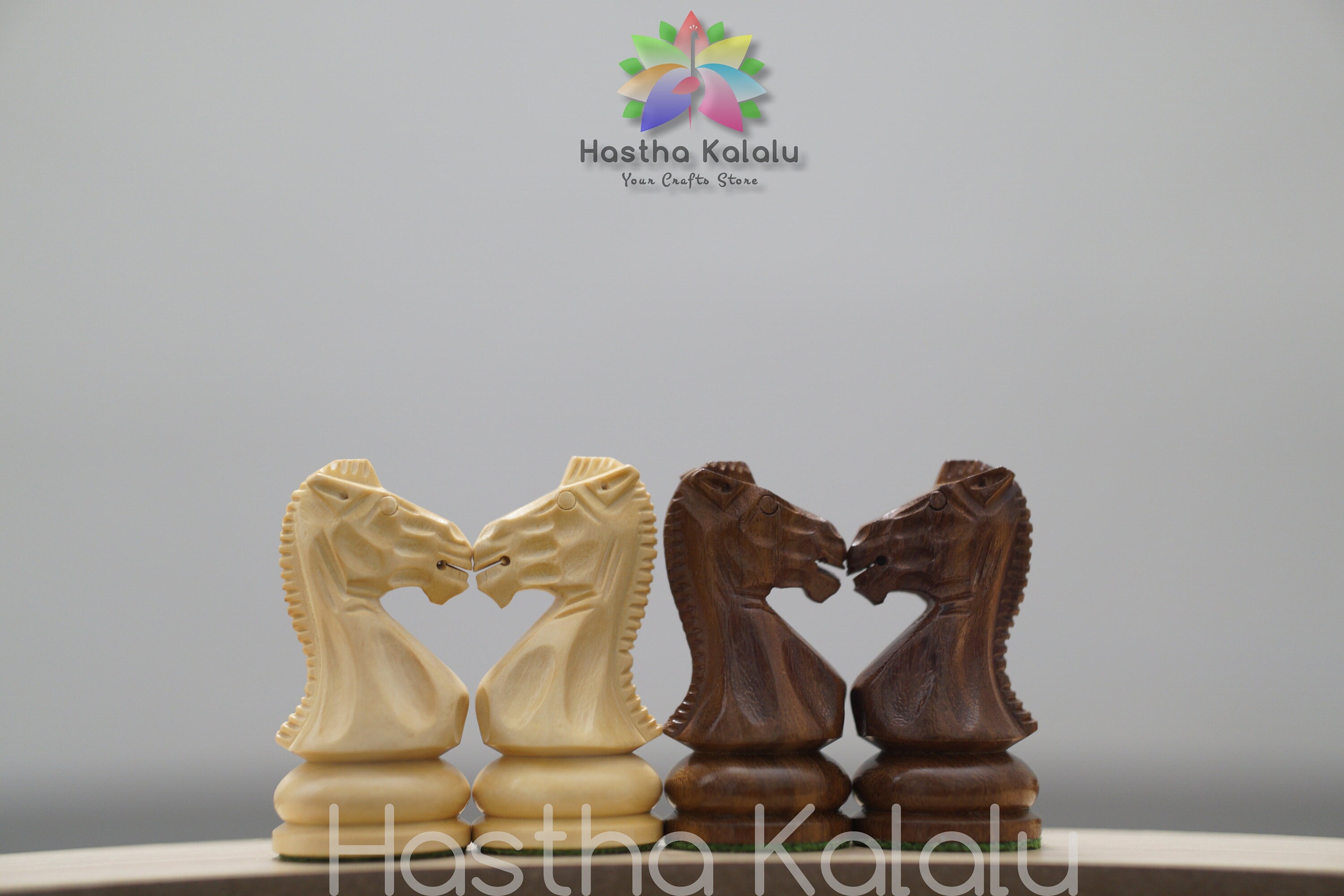 Hand Carved Taj Series Weighted Rosewood Chess Set with King 4.0 with 2 extra queens