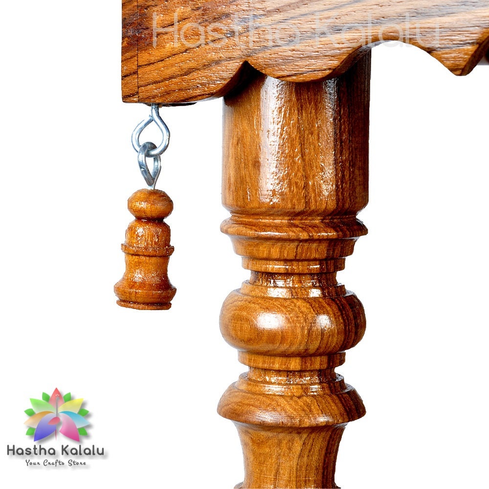 Bodhi Teakwood Jaali Style Contemporary Temple (Made to Order)