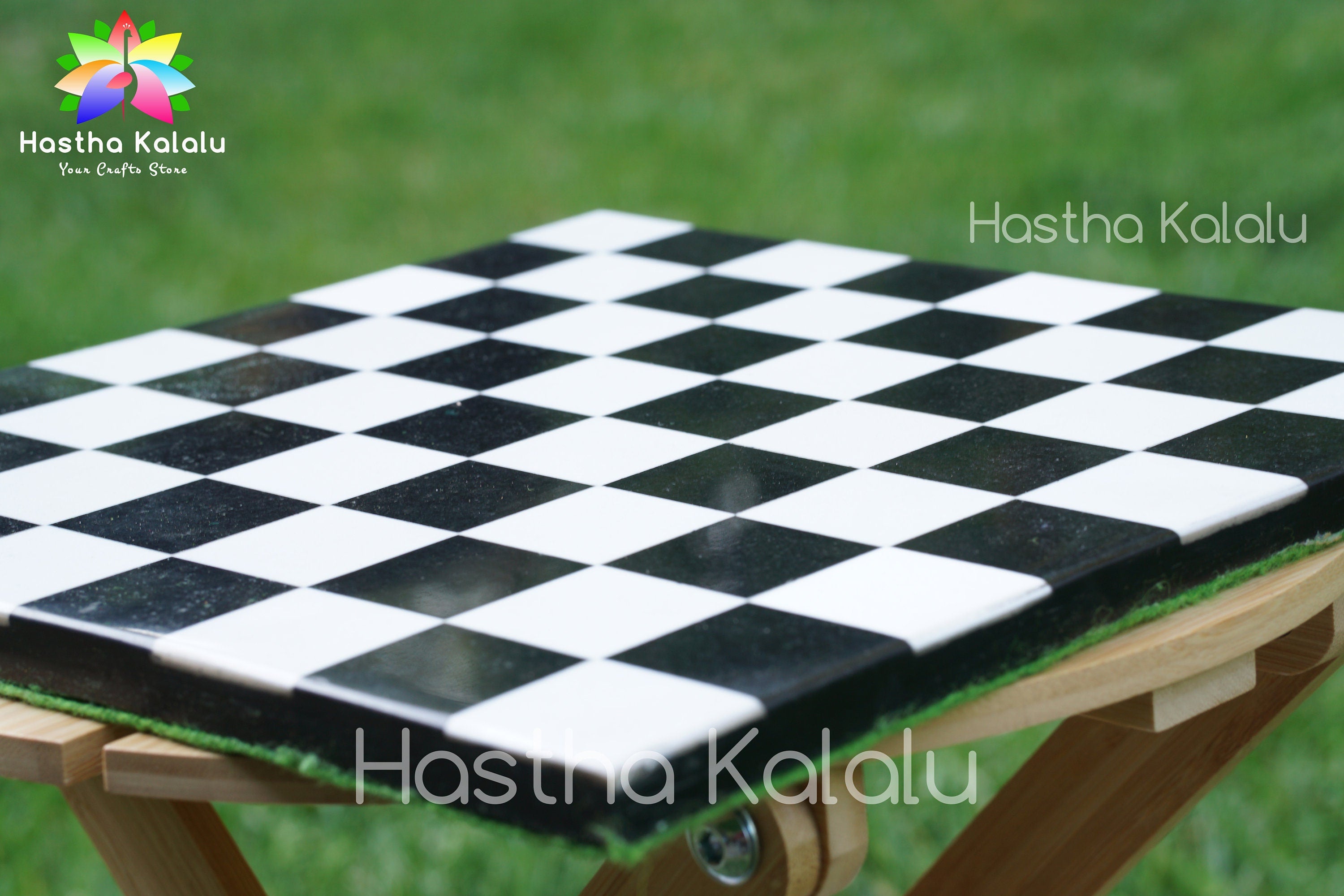 Luxury Handmade Chess Board Made from Quality Marble for Chess Lovers 12 x 12"