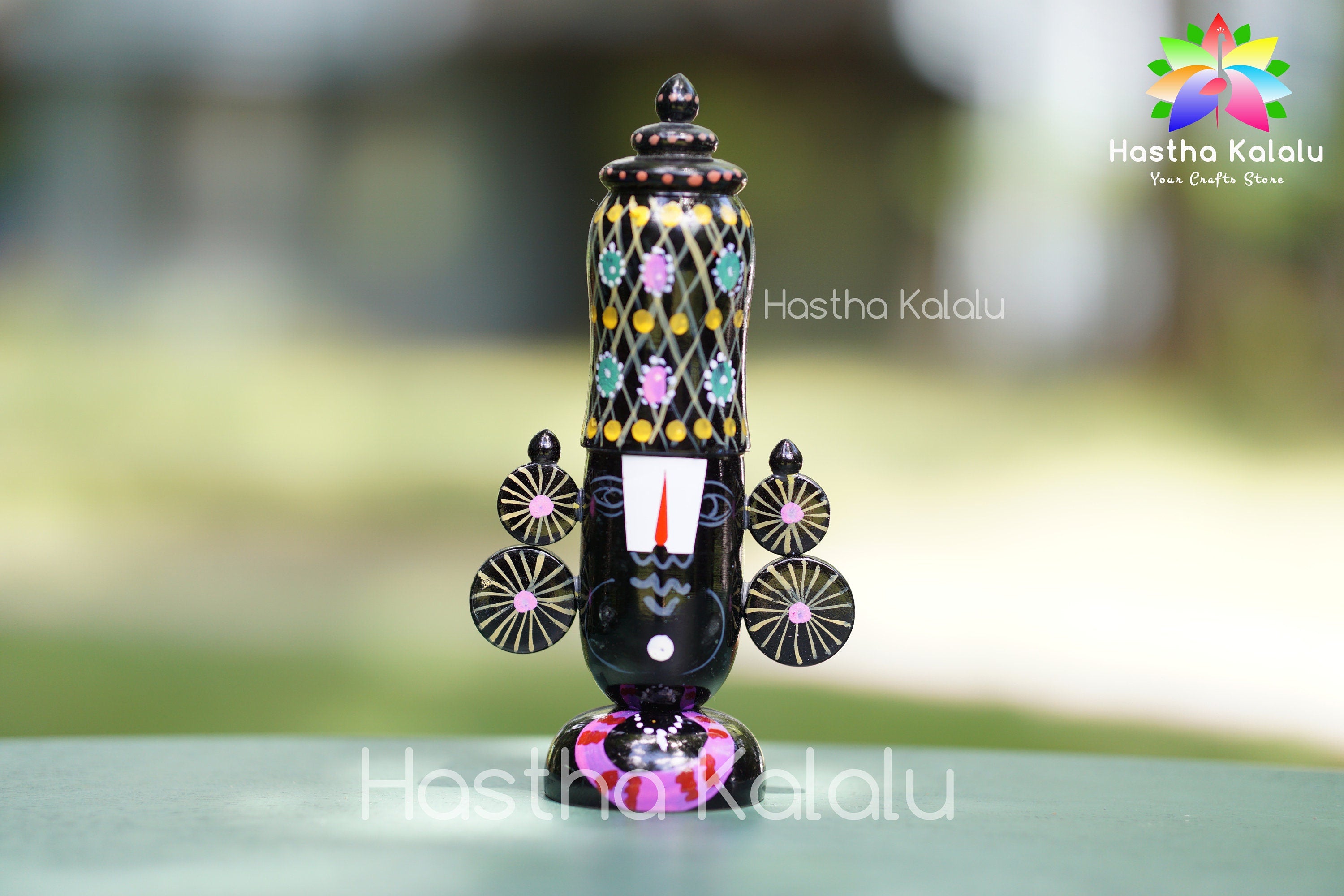 Handmade Uniquely Colored Lord Balaji with Shankhu Chakra