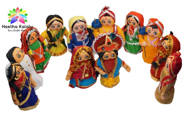 Handmade Stuffed Dolls of Indian Couple