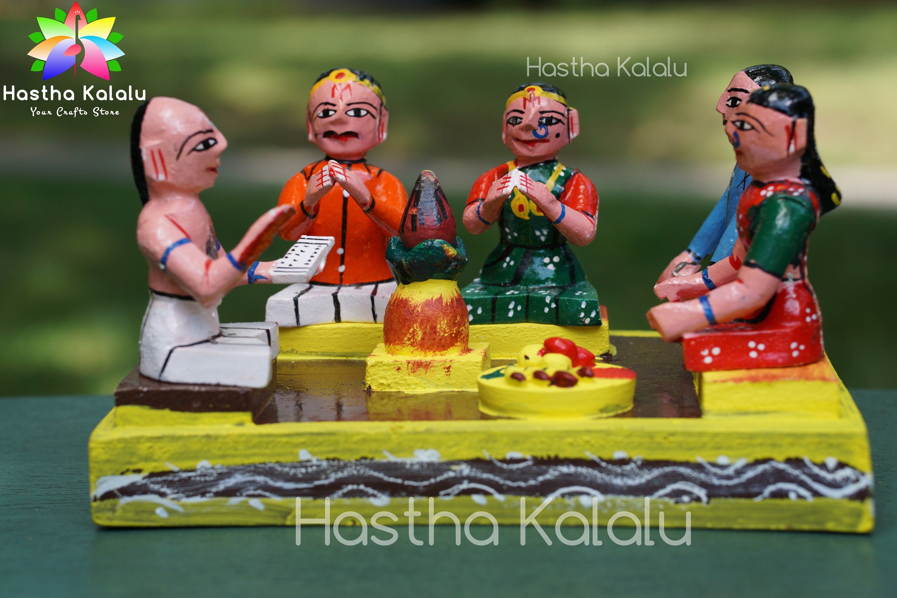Handmade Marriage Theme | Wedding Dolls | Indian Traditional  Wedding Theme Toys