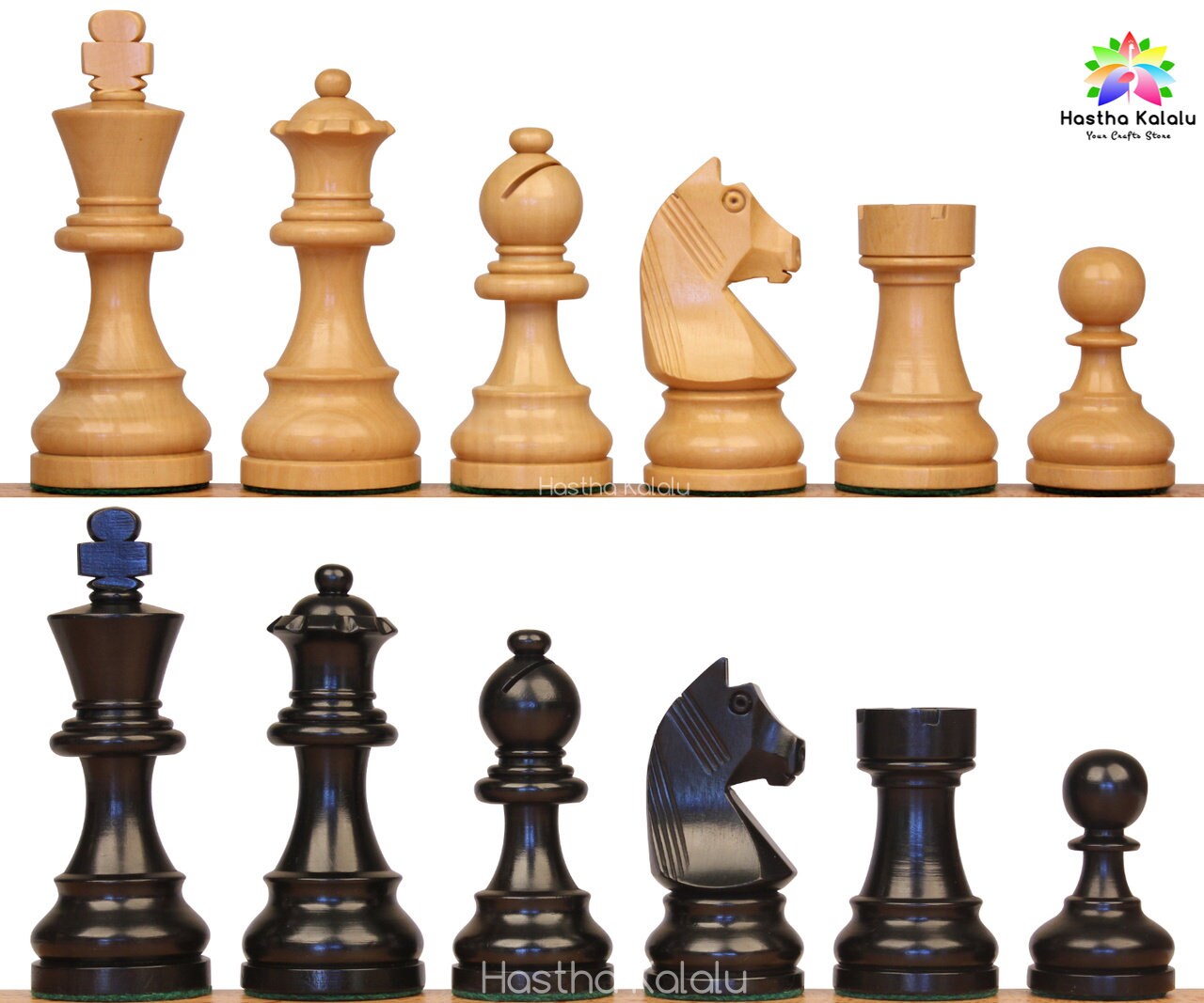 Série de tournois de style Staunton, pièces d'échecs de chevalier allemand