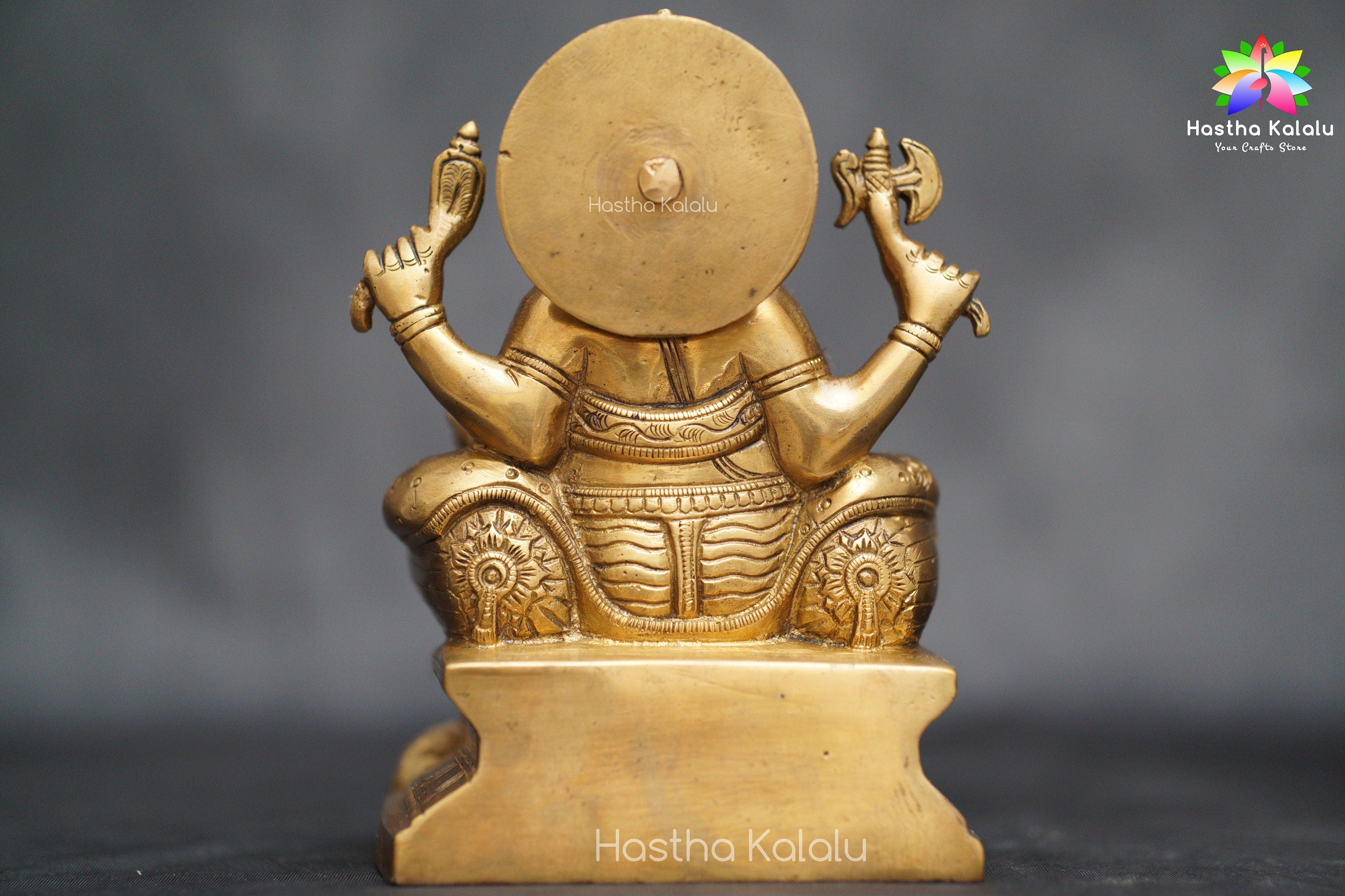 Brass made Stitting Ganesha Figurine