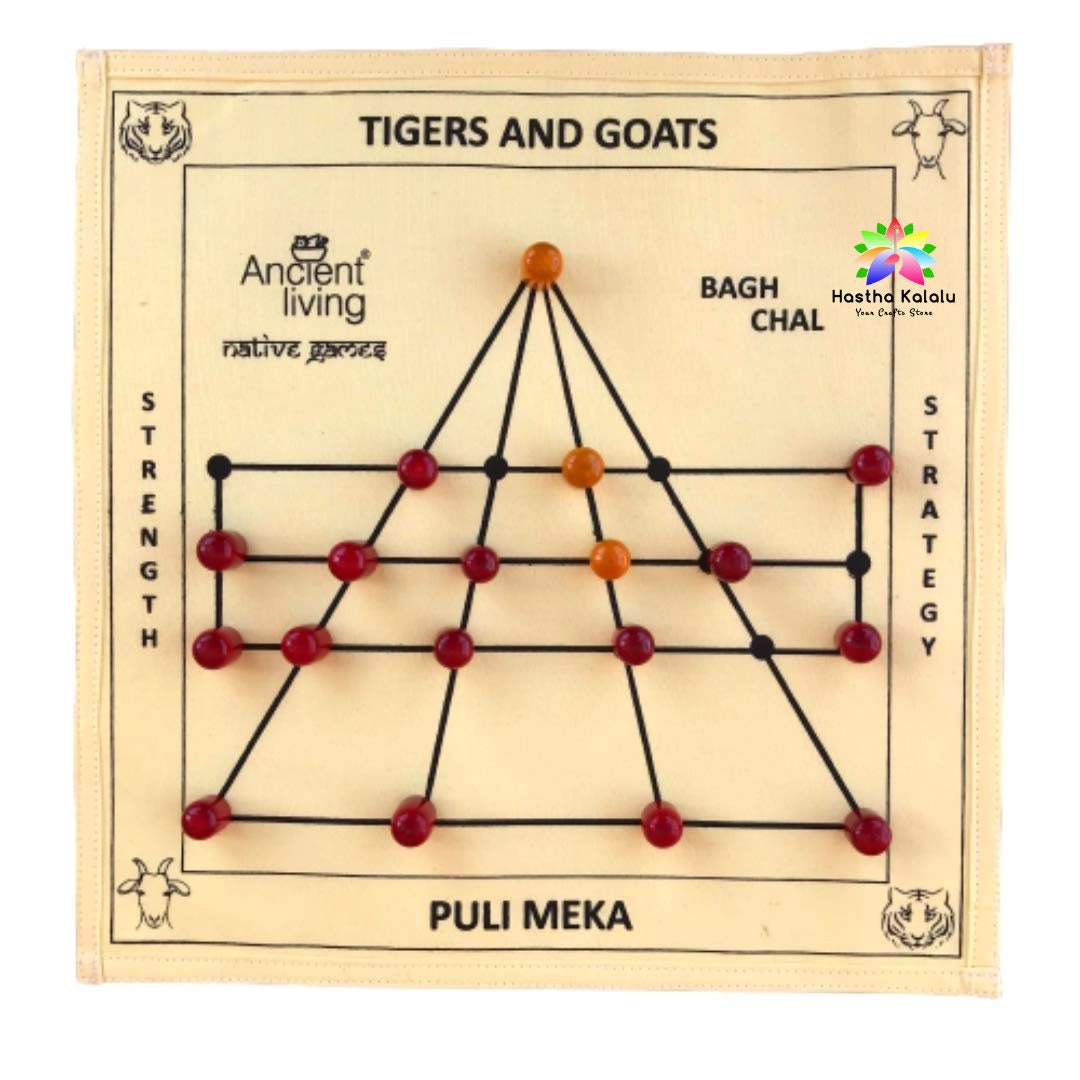Puli Meka / Bagh Chaal / Goats & Tigers / Aadu Puli Aattam Board Game