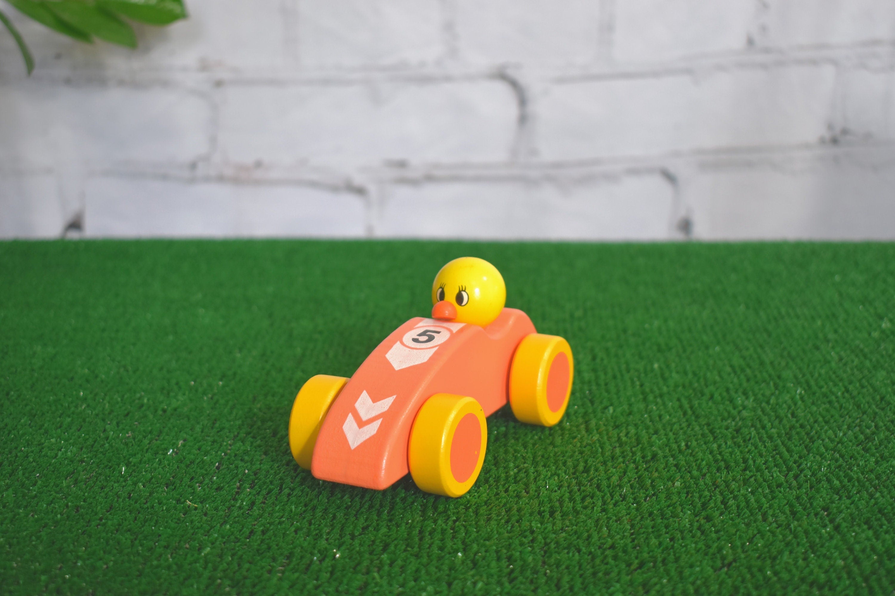 Child-Safe Artistic Handmade Racecar Animals Toddler Wooden Toy / Toddler Gift / Return Gifts