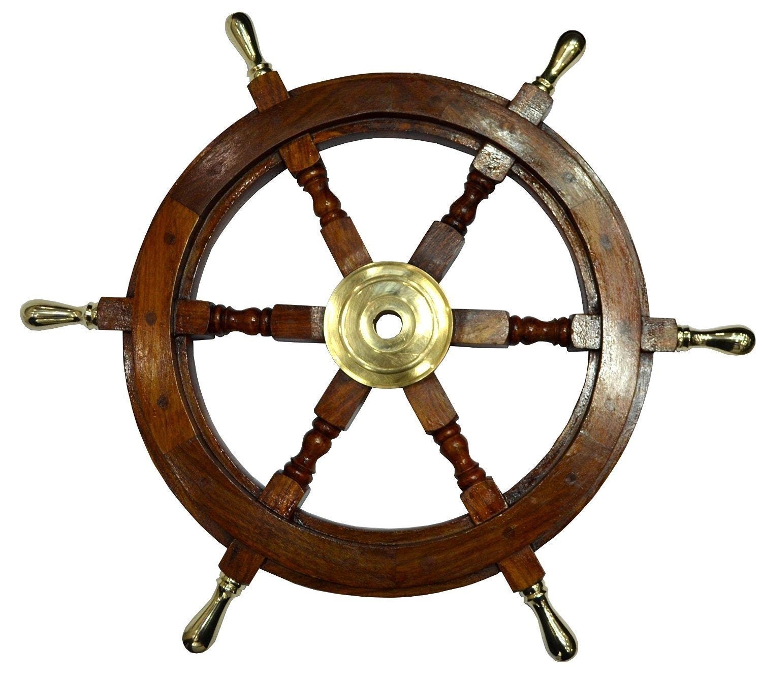 Wooden Ship Wheel Pirate Wheel Nautical Style Captain Boat Wheel