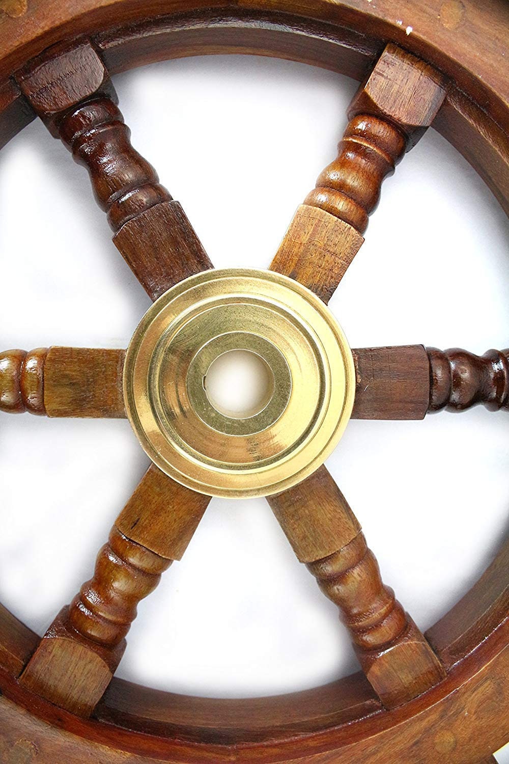 Wooden Ship Wheel Pirate Rustic Captain Wall Home Décor Nautical Style Captain Boat Wheel | Pirate Décor | Wall Hanging , Office Décor