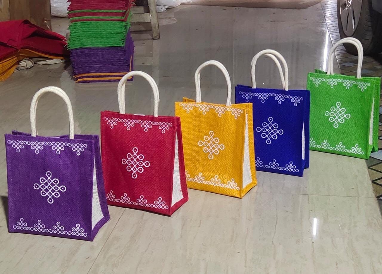 Jute With Full Brocade Bag | Krishna Jayanthi Return Gifts | Athulyaa